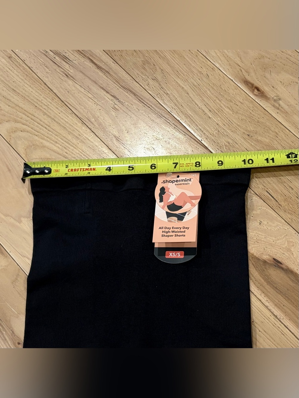NWT Shapermint Essentials Black All Day Every Day High Waisted Shaper Shorts XS - Picture 6 of 6